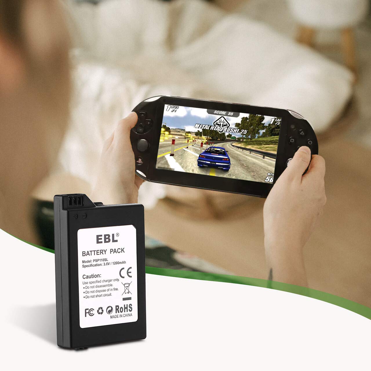 Foto 6 | Paquete De Baterías Recargables Ebl 3.6v 1200mah Para Sony Psp - Venta Internacional.