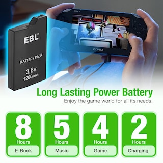 Foto 2 | Paquete De Baterías Recargables Ebl 3.6v 1200mah Para Sony Psp - Venta Internacional.