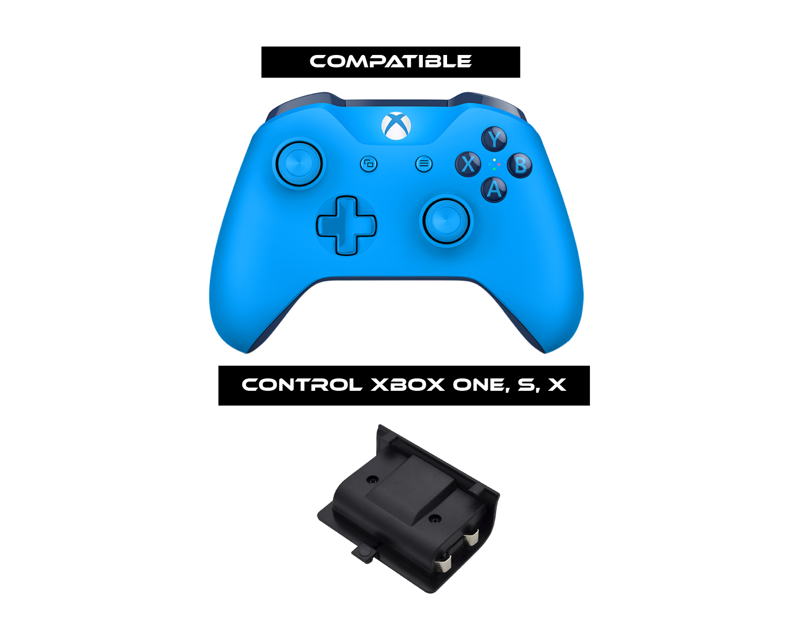 Foto 3 pulgar | Kit Carga y Juega Virtual Zone para Control Xbox One, One S, One X