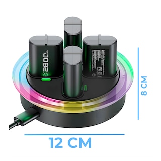 Foto 4 | Cargador Con 4 Baterías Compatible Con Xbox