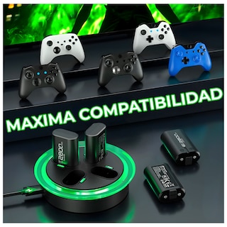 Foto 5 | Cargador Con 4 Baterías Compatible Con Xbox