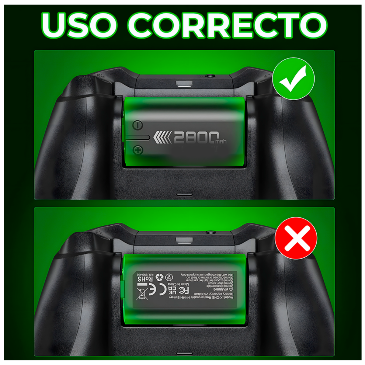 Foto 7 pulgar | Cargador Con 4 Baterías Compatible Con Xbox