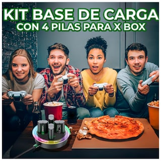 Foto 8 | Cargador Con 4 Baterías Compatible Con Xbox