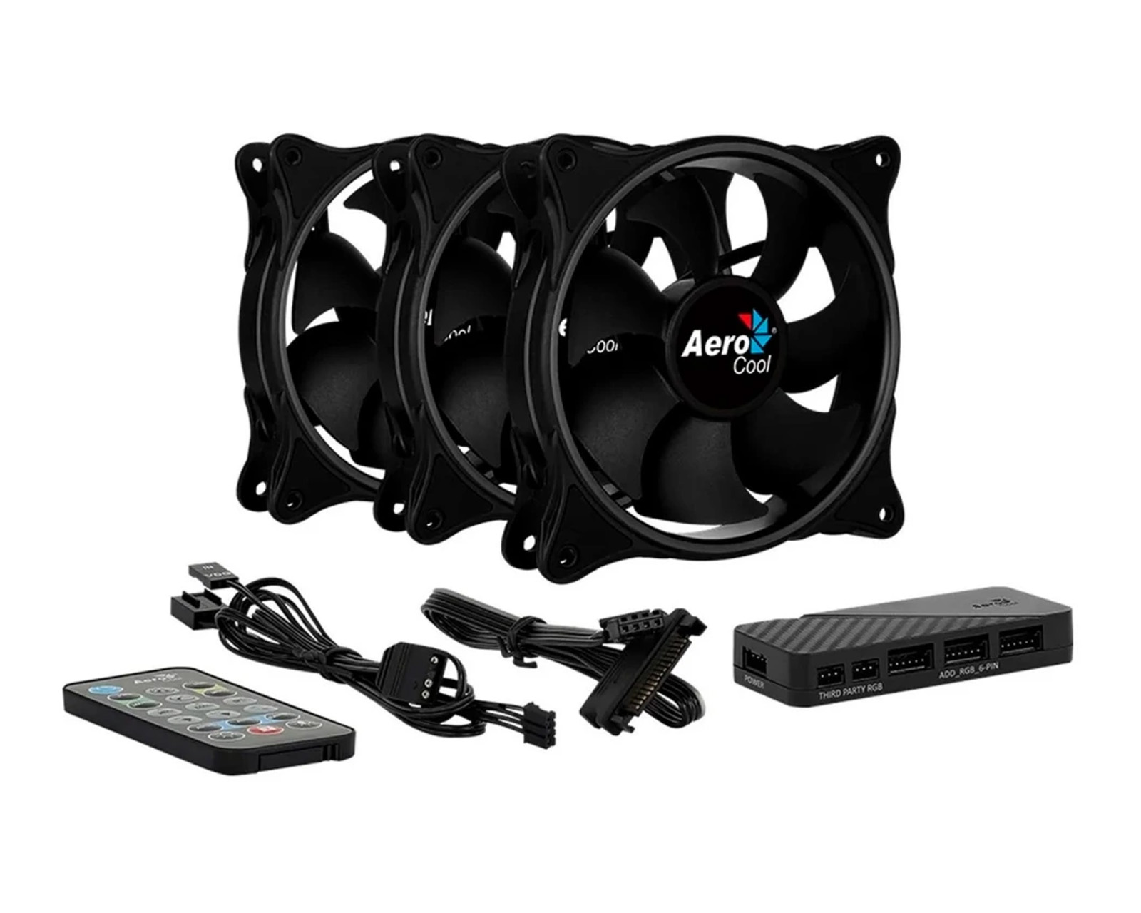 Foto 3 pulgar | Ventilador Aerocool Eclipse 12 Pro 3x120 color Negro