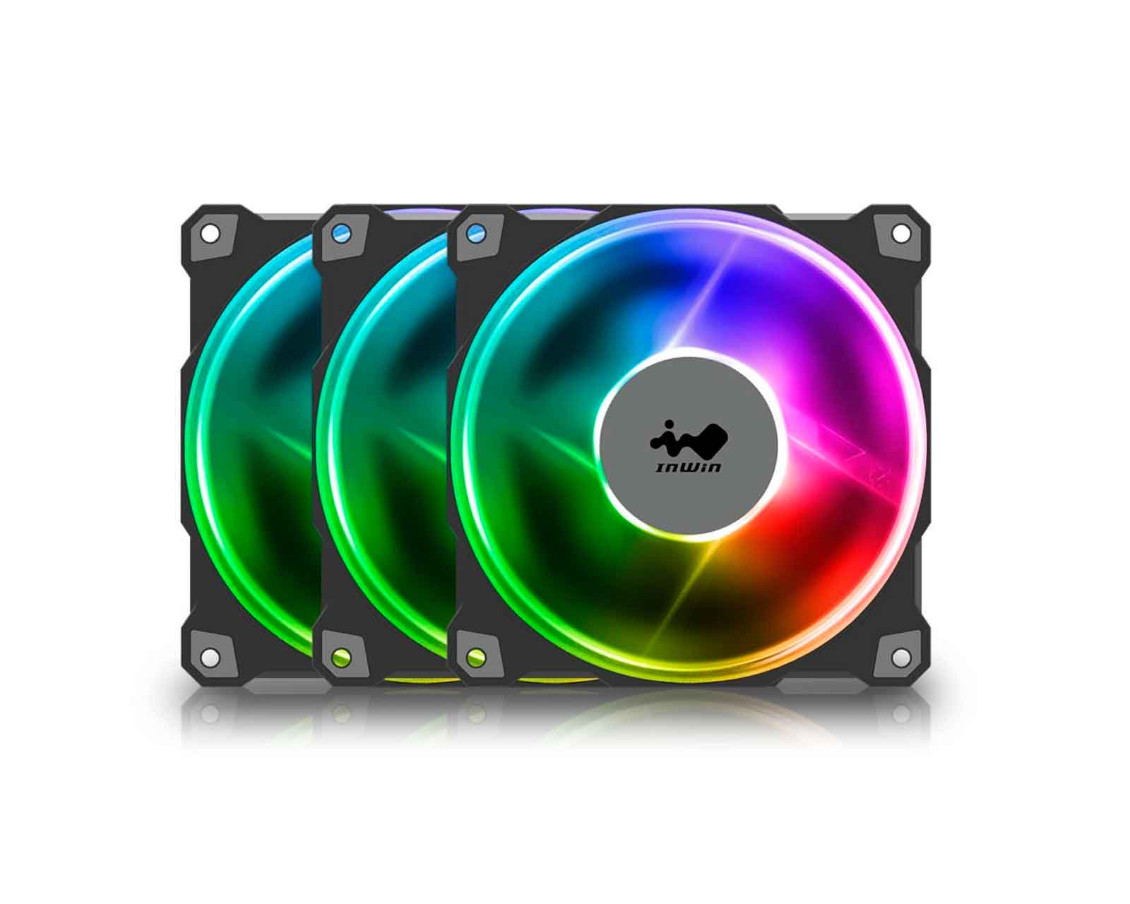 Foto 1 | Ventilador Inwin Jupiter Aj120 3x120mm color Negro Argb Iw-fn-aj120-3pk 1800rpm 35dba