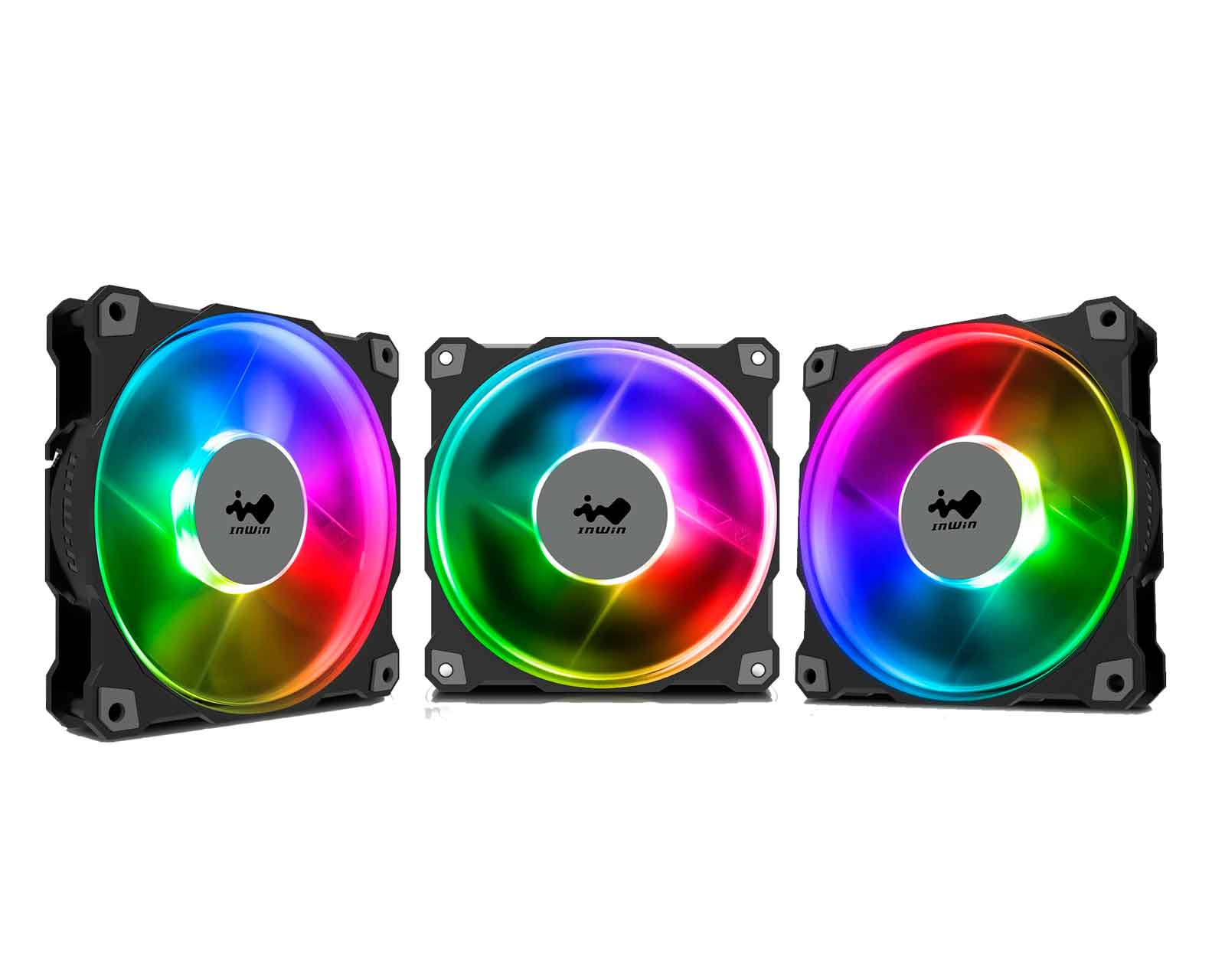 Foto 4 pulgar | Ventilador Inwin Jupiter Aj120 3x120mm color Negro Argb Iw-fn-aj120-3pk 1800rpm 35dba