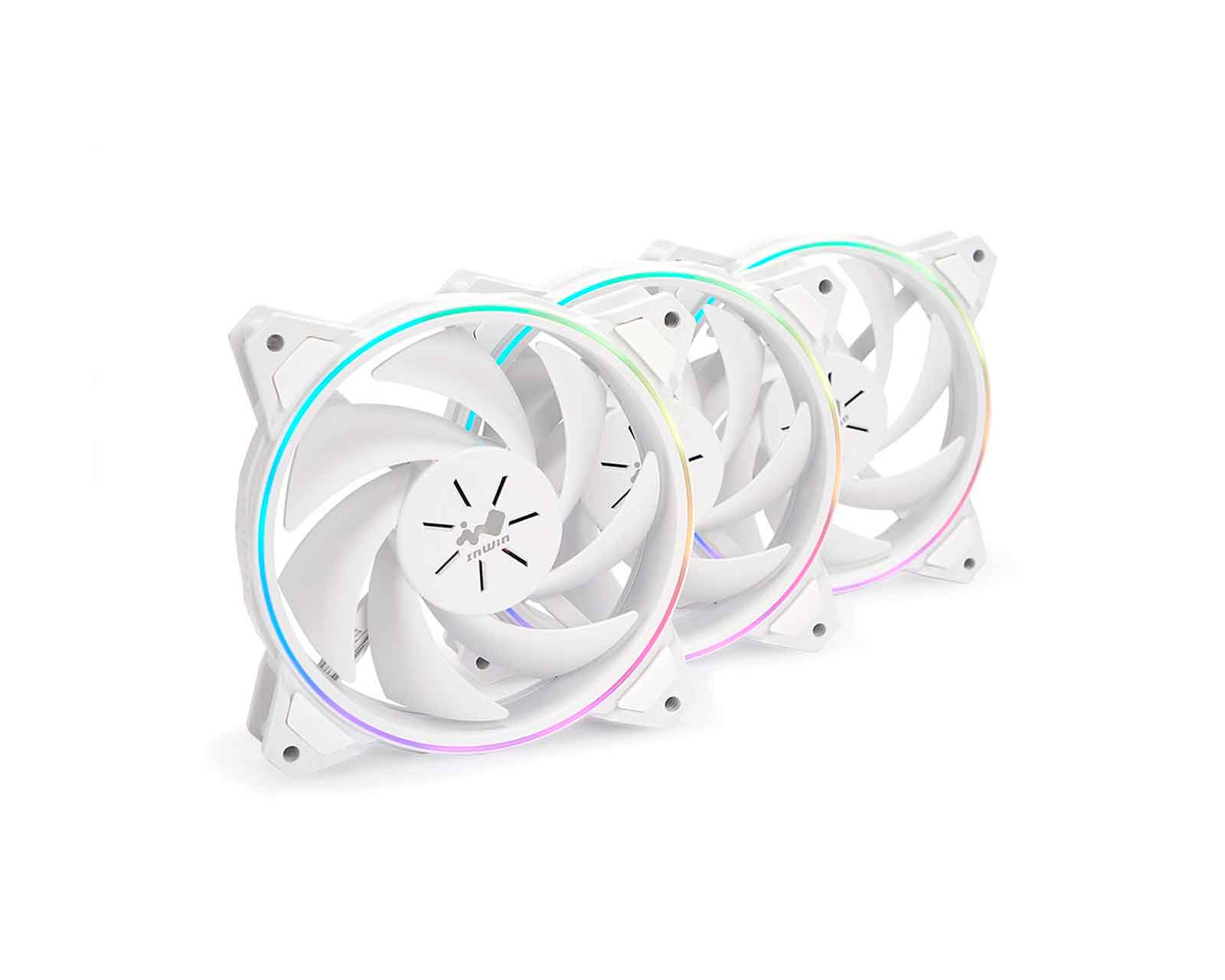 Foto 3 pulgar | Ventilador In Win Sirius Pure Asp120 3x120 Argb Asp120fan-3pk color Blanco