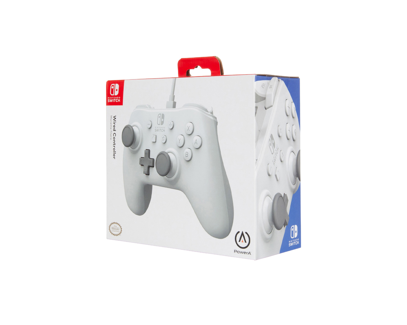 Foto 3 pulgar | Control Alámbrico Nintendo Switch Blanco Manette Filaire