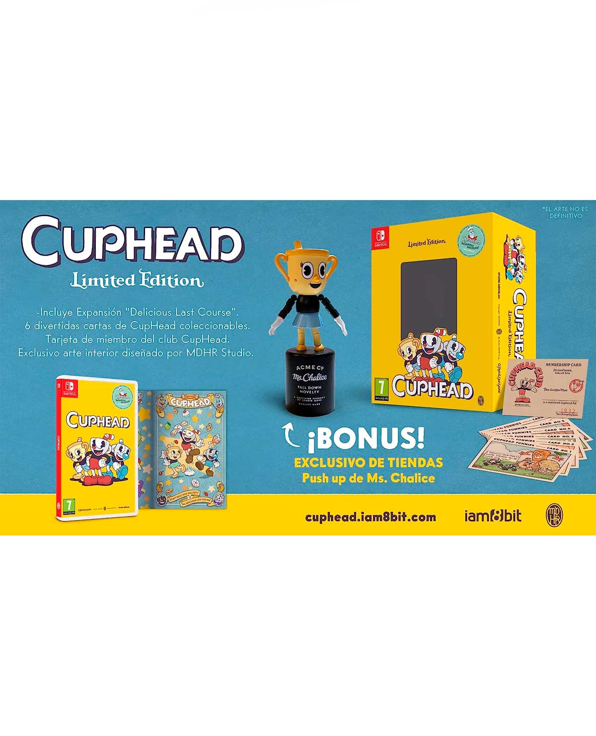 Foto 3 pulgar | Cuphead Edición Limitada para Nintendo Switch
