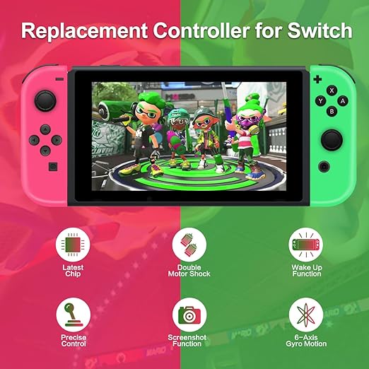 Foto 3 pulgar | Controlador Para Nintendo Switch, Compatible Con El Controlador De Interruptor Nintendo, Interruptor Derecho E I