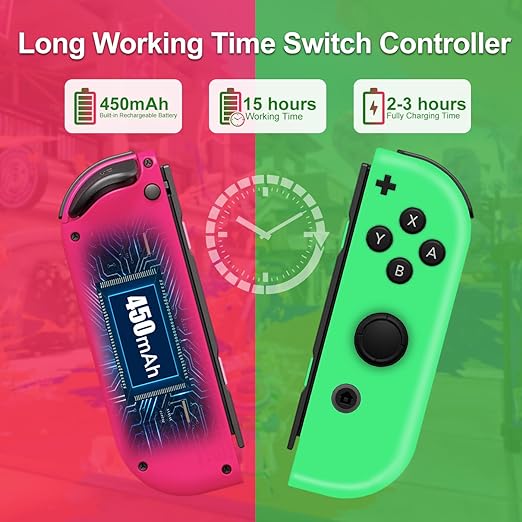 Foto 4 pulgar | Controlador Para Nintendo Switch, Compatible Con El Controlador De Interruptor Nintendo, Interruptor Derecho E I