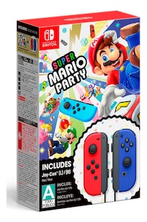 Foto 1 | Super Mario Party + Red & Blue Joy-con Pack