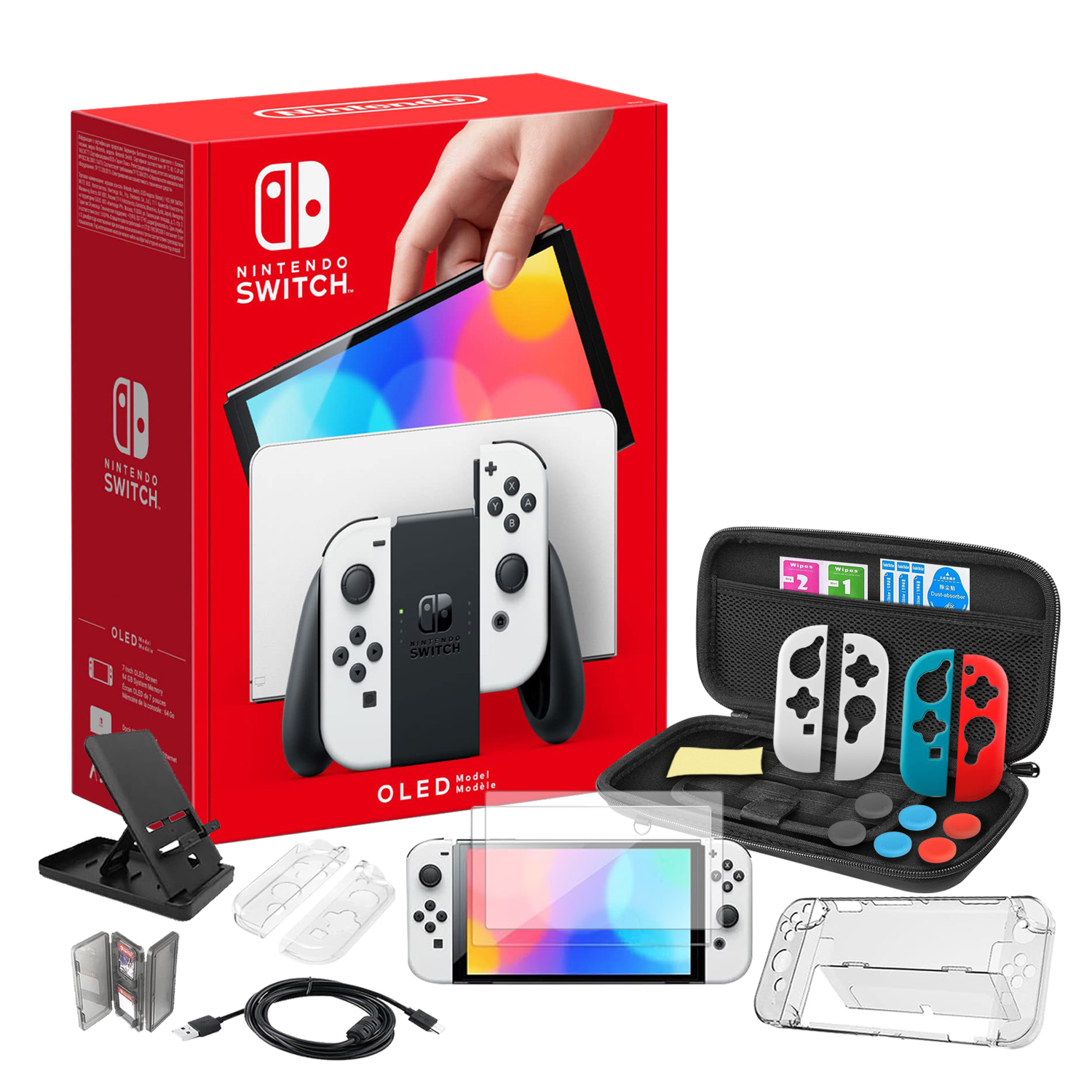 Foto 2 pulgar | Consola Nintendo Switch Oled 64gb Blanco Más Kit Accesorios 22 En 1