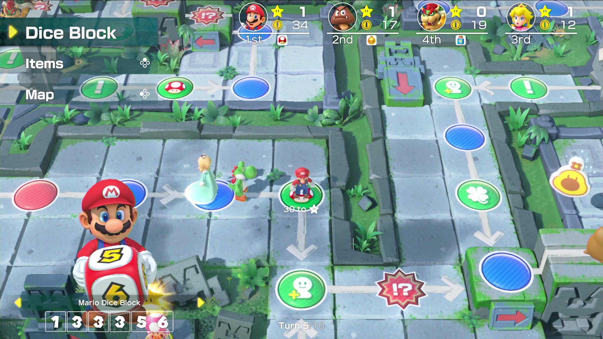 Foto 4 pulgar | Videojuego Nintendo Super Mario Party Con Joy-con Rojo Y Azul - Venta Internacional.