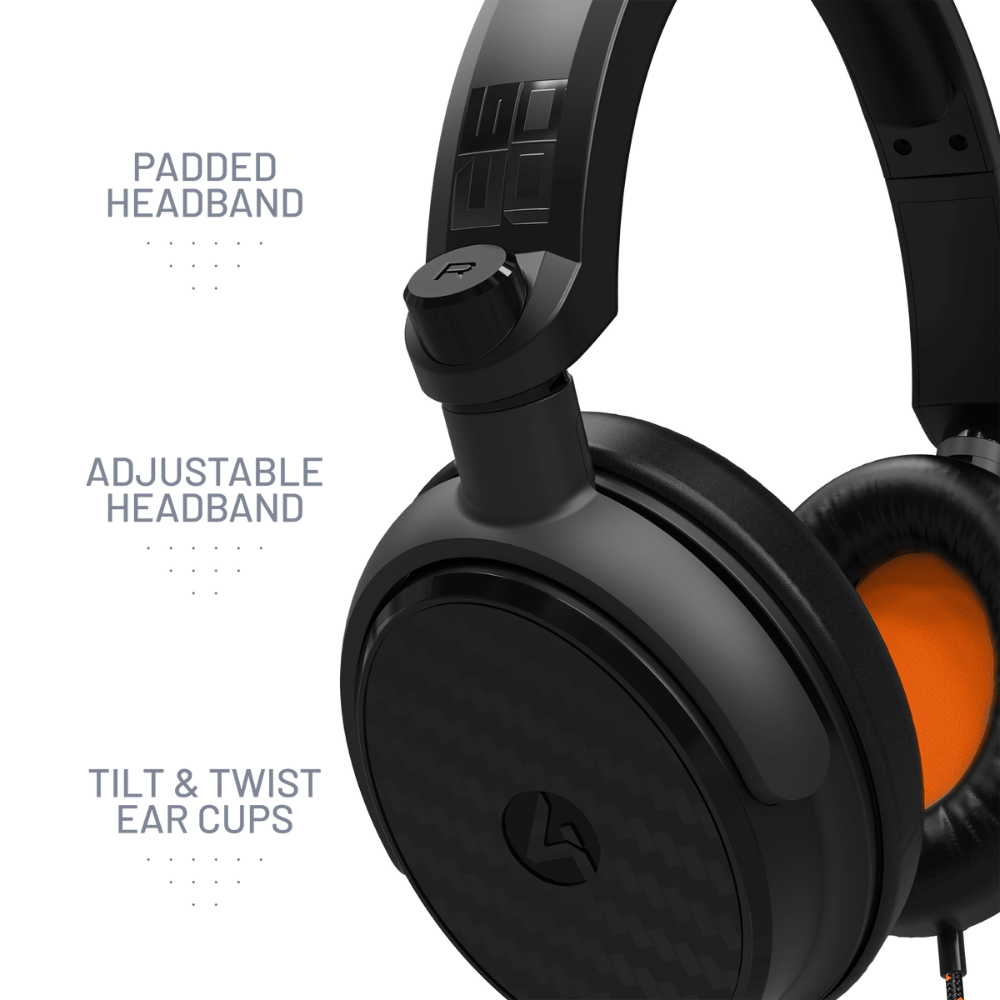 Foto 3 pulgar | Audífonos 4gamers C6-100 Headset: Gaming Para Ps4/ps5, Xbox, Switch, Pc - Negro/naranja