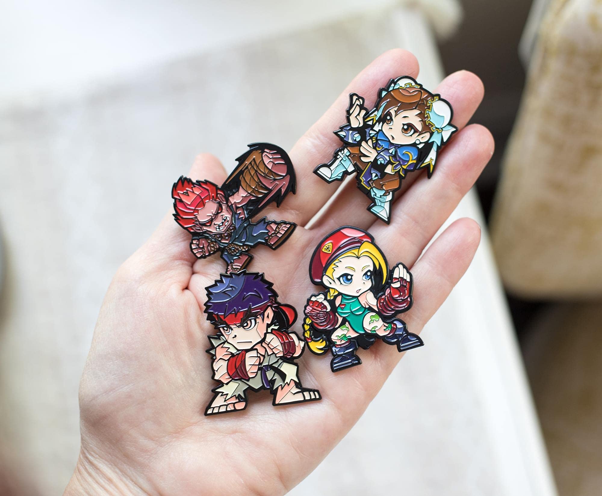 Foto 3 | Set De Alfileres Esmaltados Con Los Personajes De Street Fighter 4, Oficial De Capcom - Venta Internacional.