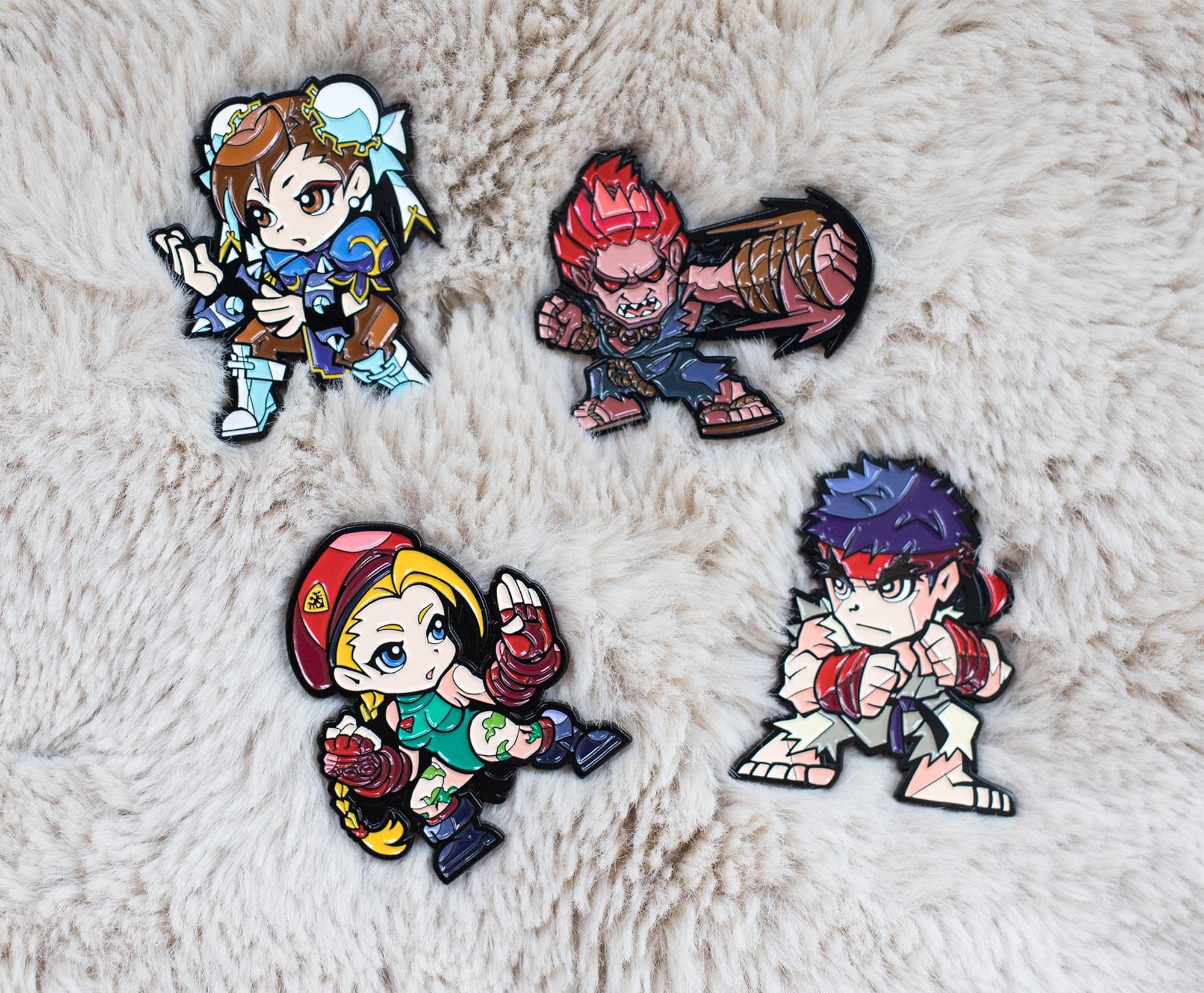 Foto 4 | Set De Alfileres Esmaltados Con Los Personajes De Street Fighter 4, Oficial De Capcom - Venta Internacional.