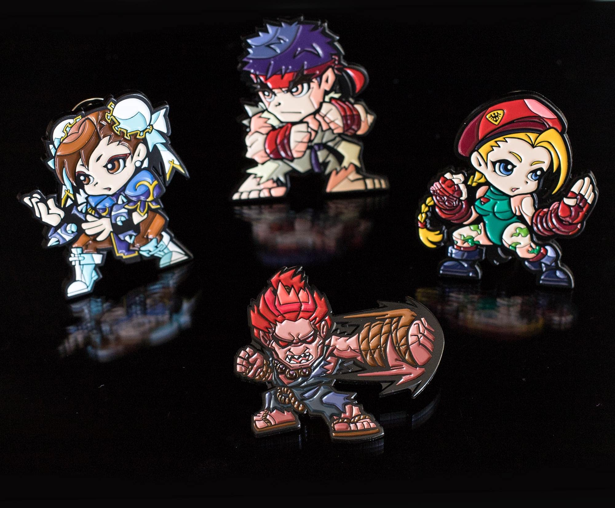Foto 6 | Set De Alfileres Esmaltados Con Los Personajes De Street Fighter 4, Oficial De Capcom - Venta Internacional.