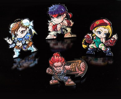 Foto 6 | Set De Alfileres Esmaltados Con Los Personajes De Street Fighter 4, Oficial De Capcom - Venta Internacional.