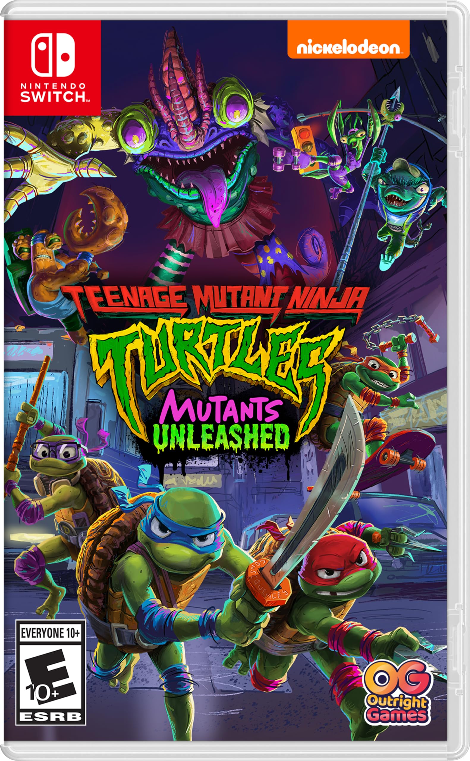 Foto 2 pulgar | Videojuego Outright Games Tmnt Mutants Unleashed Nintendo Switch - Venta Internacional.