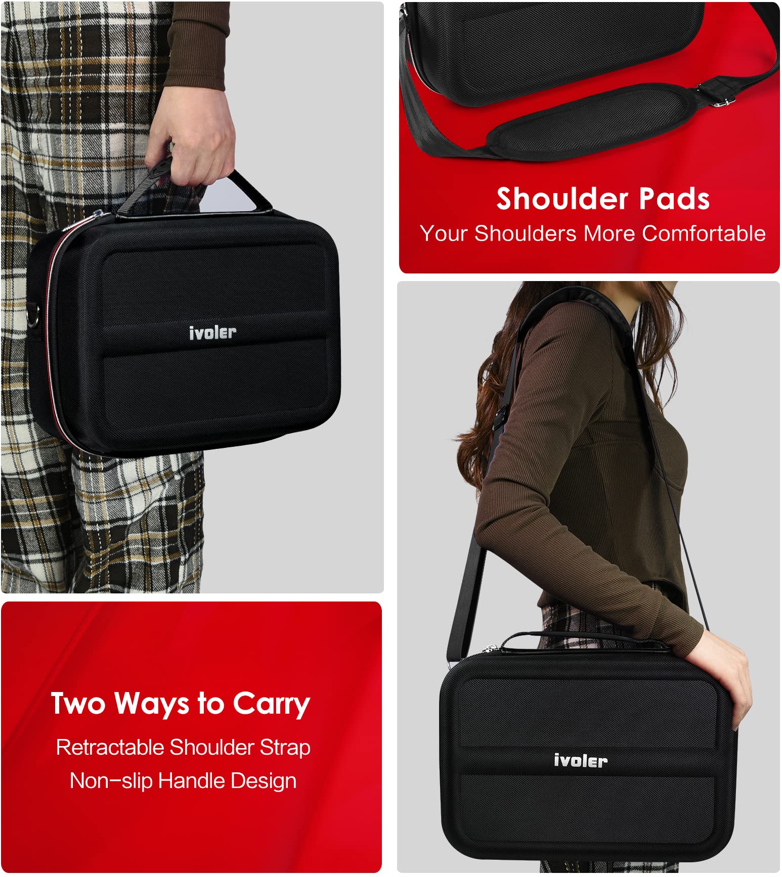 Foto 6 | Funda De Transporte Ivoler Para Nintendo Switch Oled Negra - Venta Internacional.