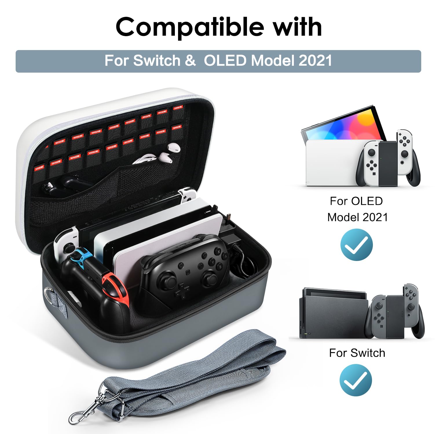 Foto 7 pulgar | Funda De Transporte Para Nintendo Switch Ivoler Retroshell - Venta Internacional.