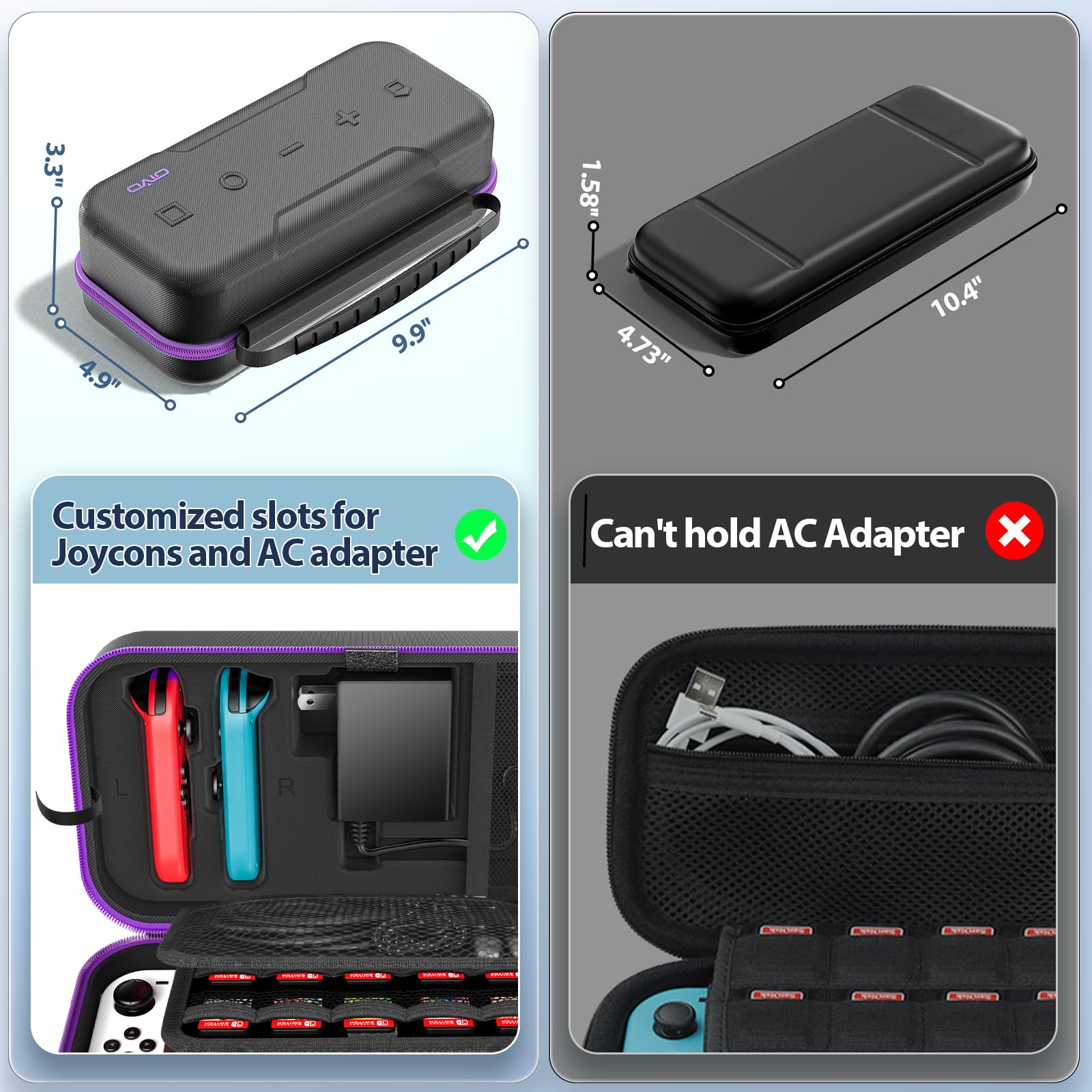 Foto 7 pulgar | Funda De Transporte Oivo Switch Oled Compatible Con Nintendo - Venta Internacional.