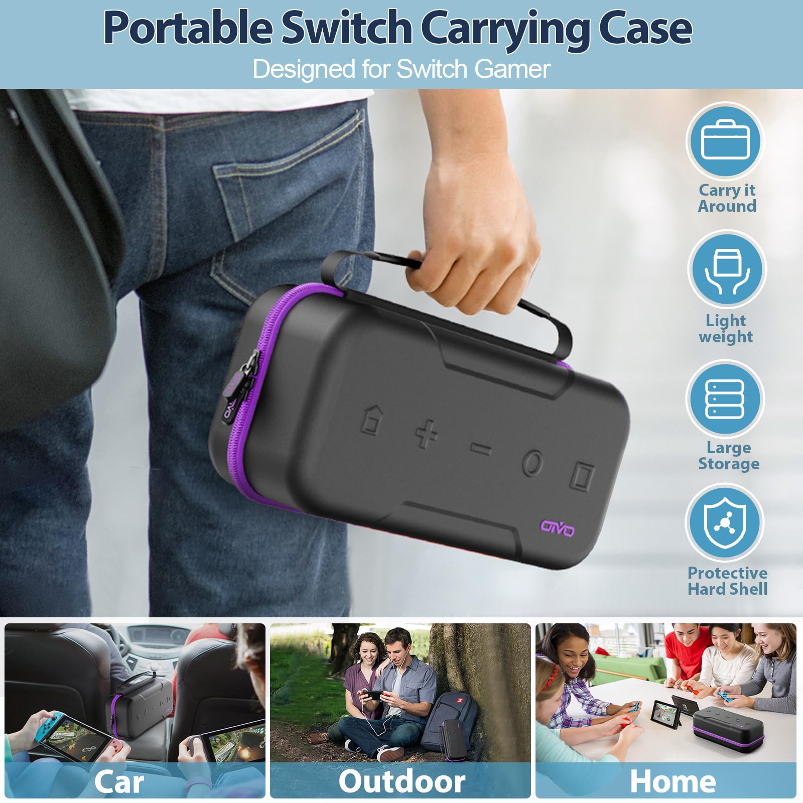 Foto 8 pulgar | Funda De Transporte Oivo Switch Oled Compatible Con Nintendo - Venta Internacional.