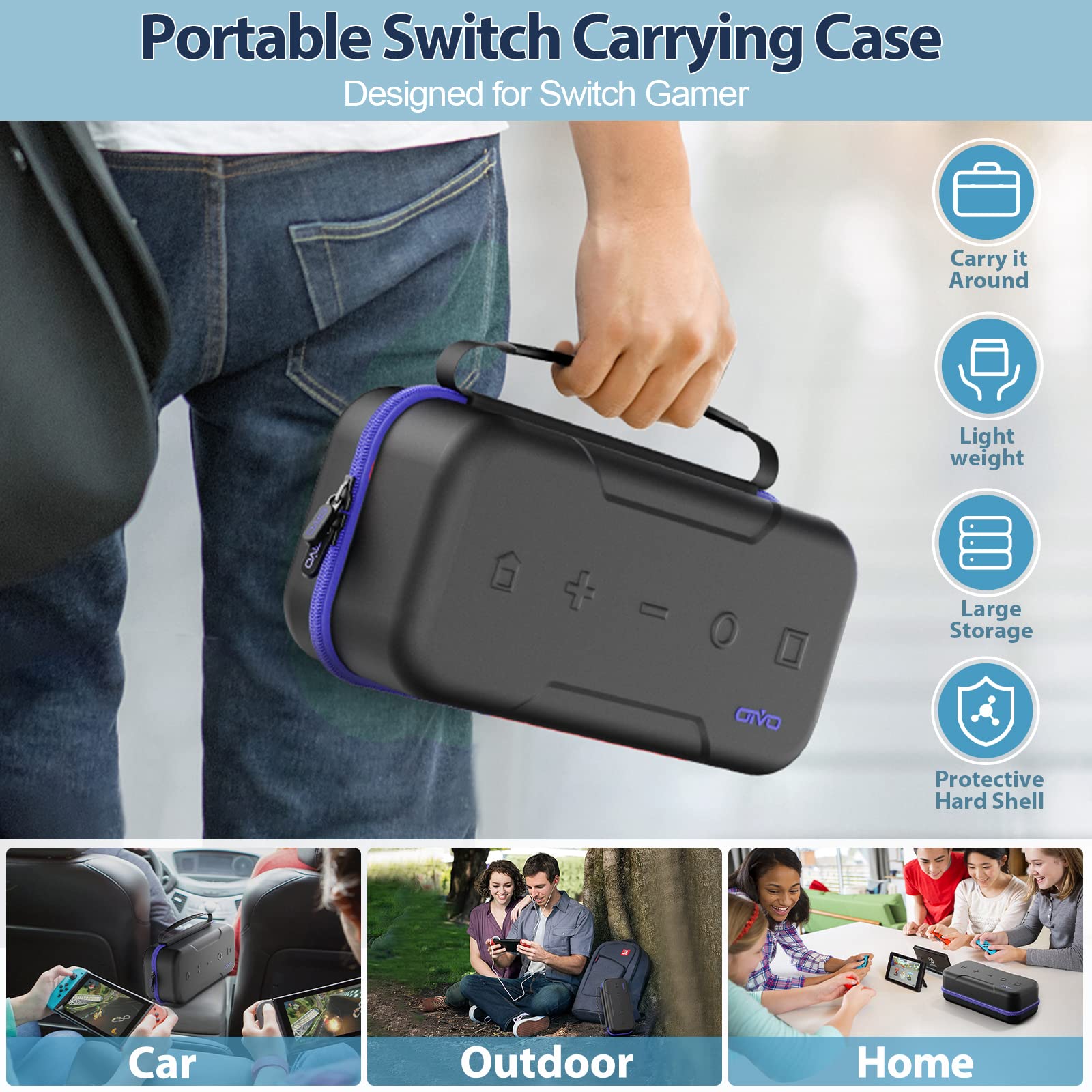 Foto 8 pulgar | Funda De Transporte Oivo Switch Oled Compatible Con Nintendo - Venta Internacional.