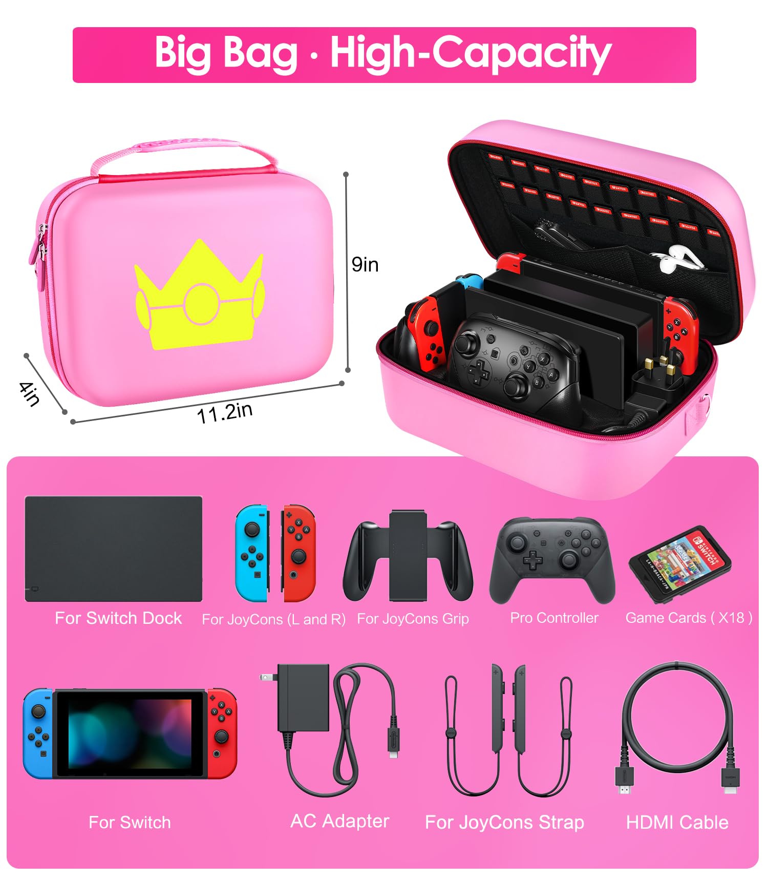 Foto 4 pulgar | Funda De Transporte Para Nintendo Switch/switch Oled - Venta Internacional.