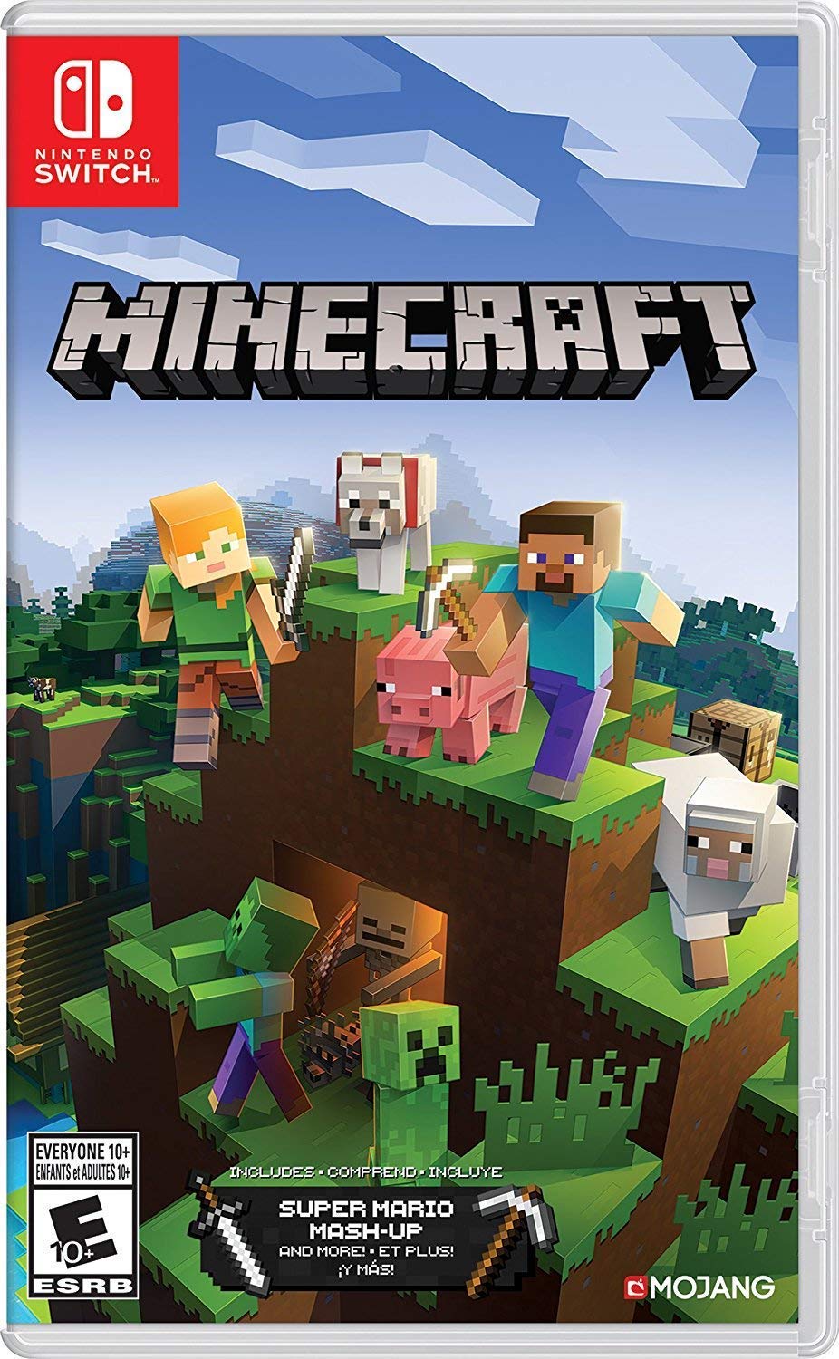 Foto 2 pulgar | Videojuego Nintendo Switch Minecraft Con Super Mario - Venta Internacional.