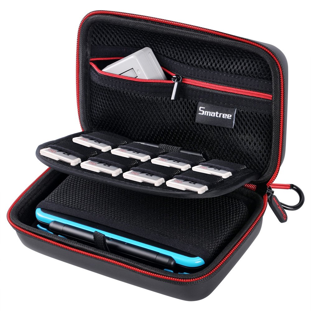 Foto 2 pulgar | Funda De Transporte Smatree Para Nintendo New 3ds Xl/2ds Xl Negro/rojo - Venta Internacional.