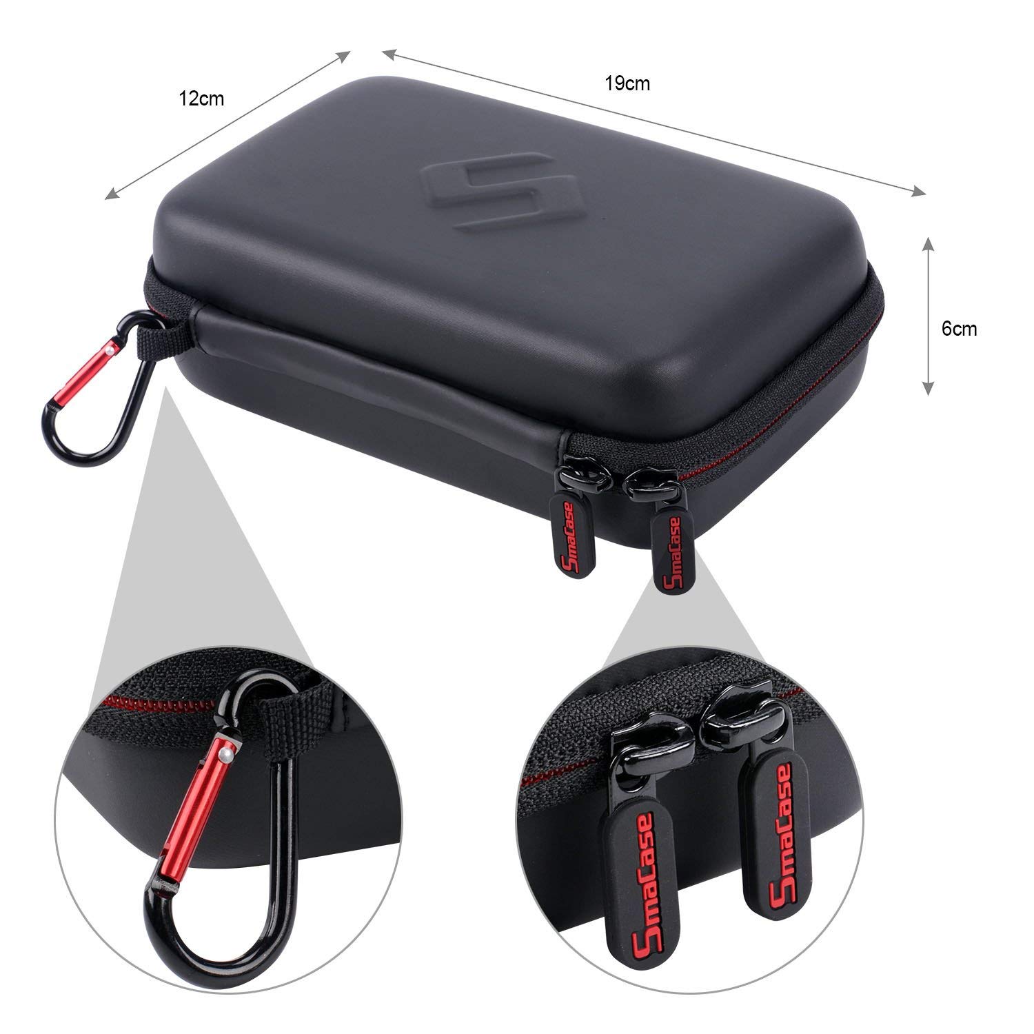 Foto 6 pulgar | Funda De Transporte Smatree Para Nintendo New 3ds Xl/2ds Xl Negro/rojo - Venta Internacional.
