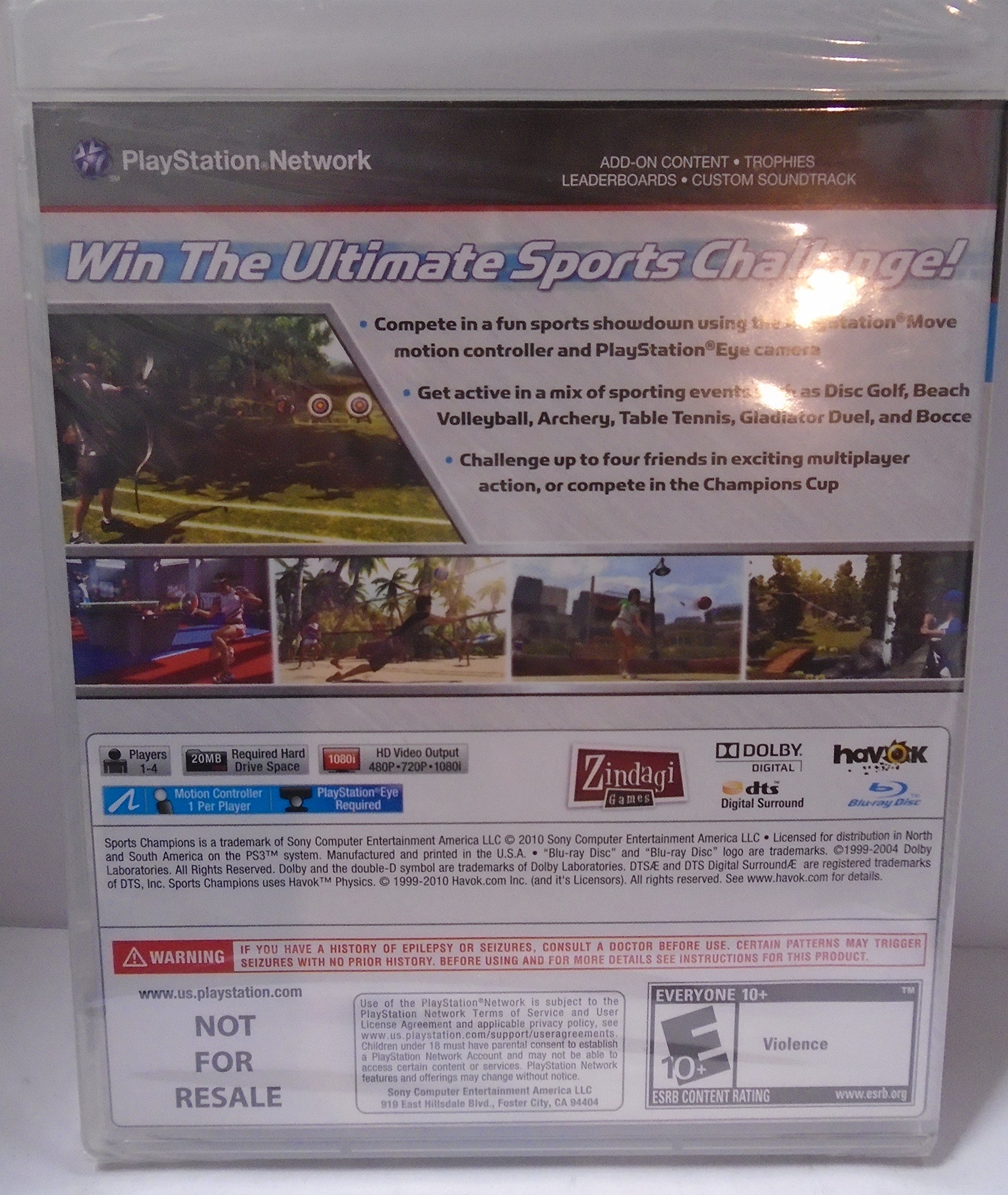 Foto 3 pulgar | Consola De Videojuegos Sony Playstation 3 Sports Champions - Venta Internacional.