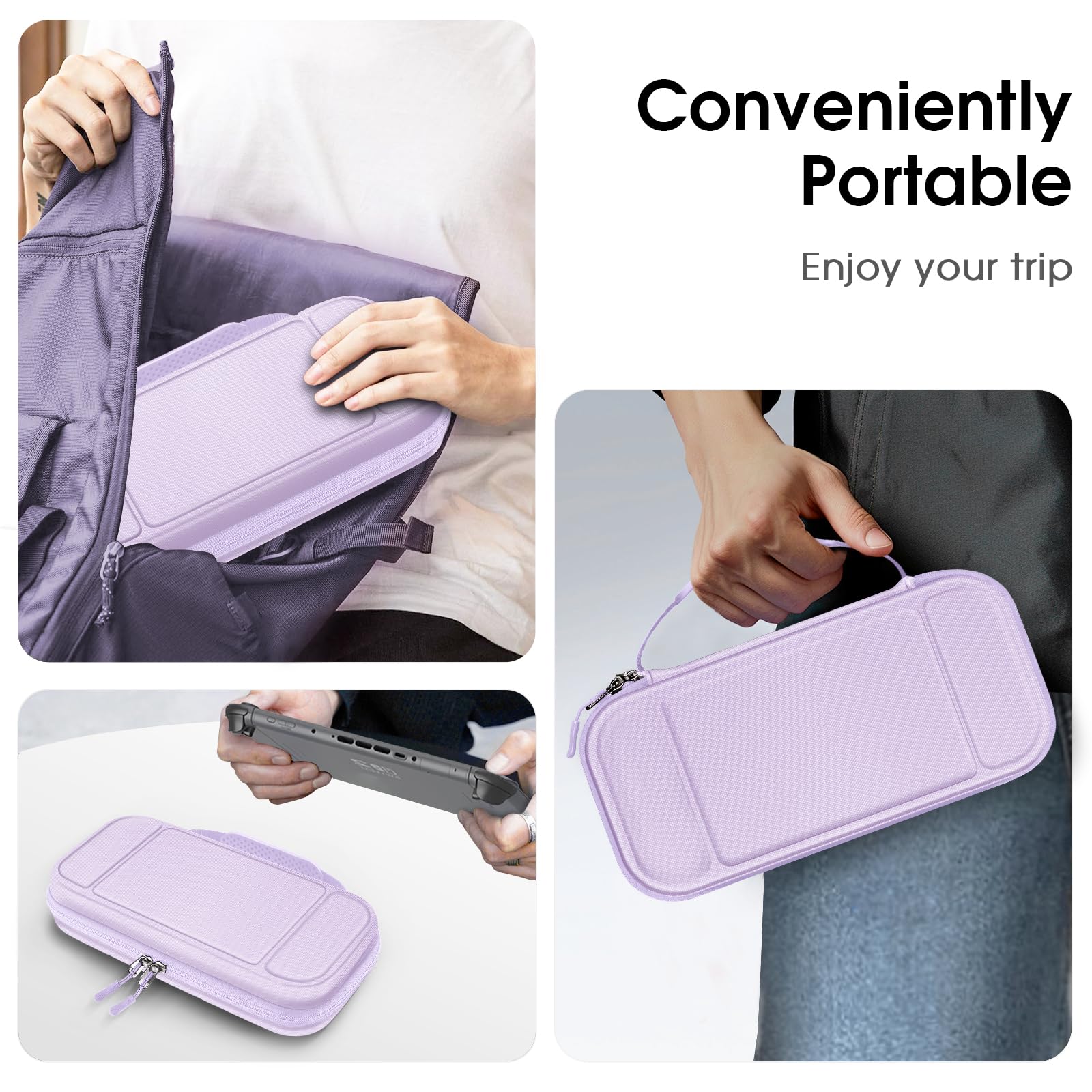 Foto 8 pulgar | Funda De Transporte Fintie Para Nintendo Switch 2 (2025) Lilac Purple - Venta Internacional.