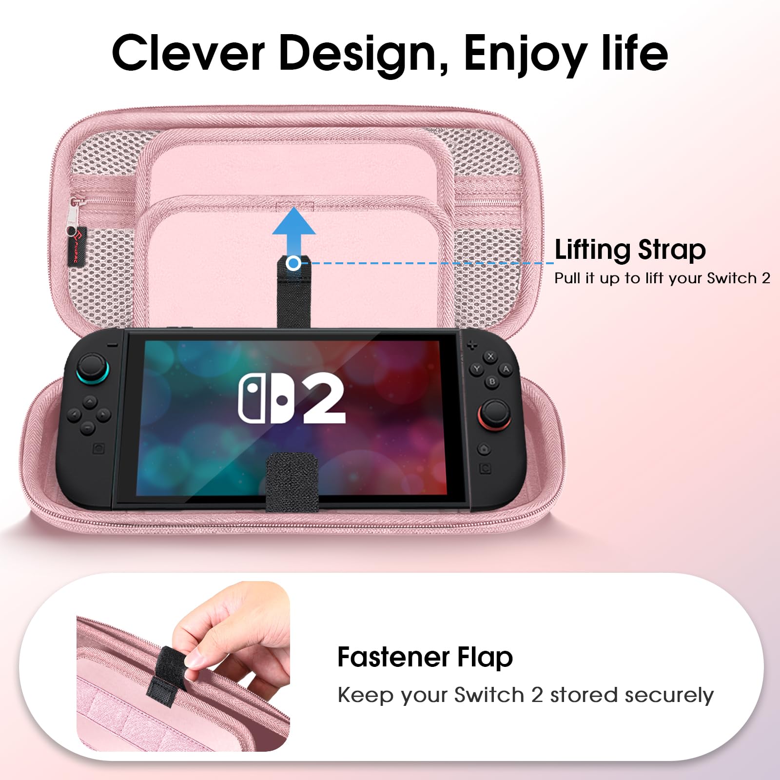 Foto 6 pulgar | Funda De Transporte Fintie Para Nintendo Switch 2 (2025) Con 20 Ranuras - Venta Internacional.