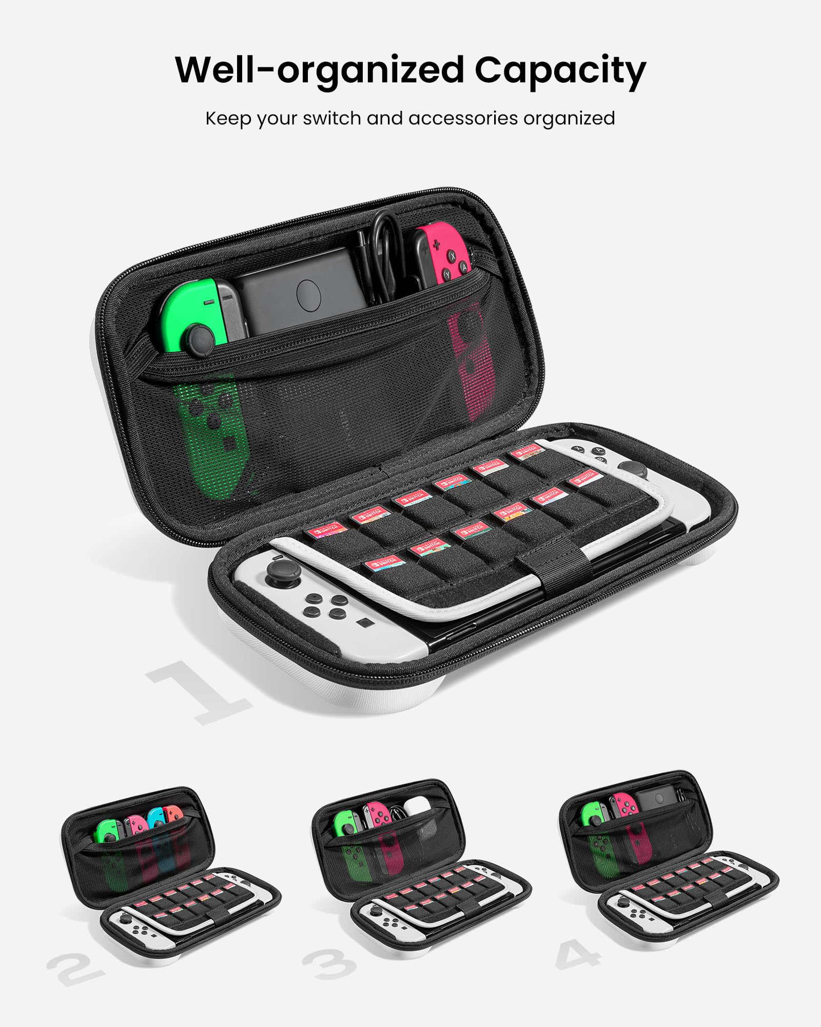 Foto 3 pulgar | Funda De Transporte Tomtoc Para Nintendo Switch/oled Modelo Blanca - Venta Internacional.