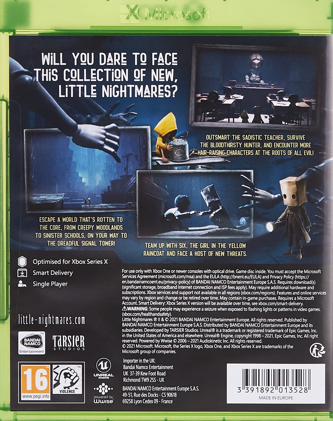 Foto 3 pulgar | Videojuego Bandai Namco Little Nightmares Ii Xbox Series X - Venta Internacional.