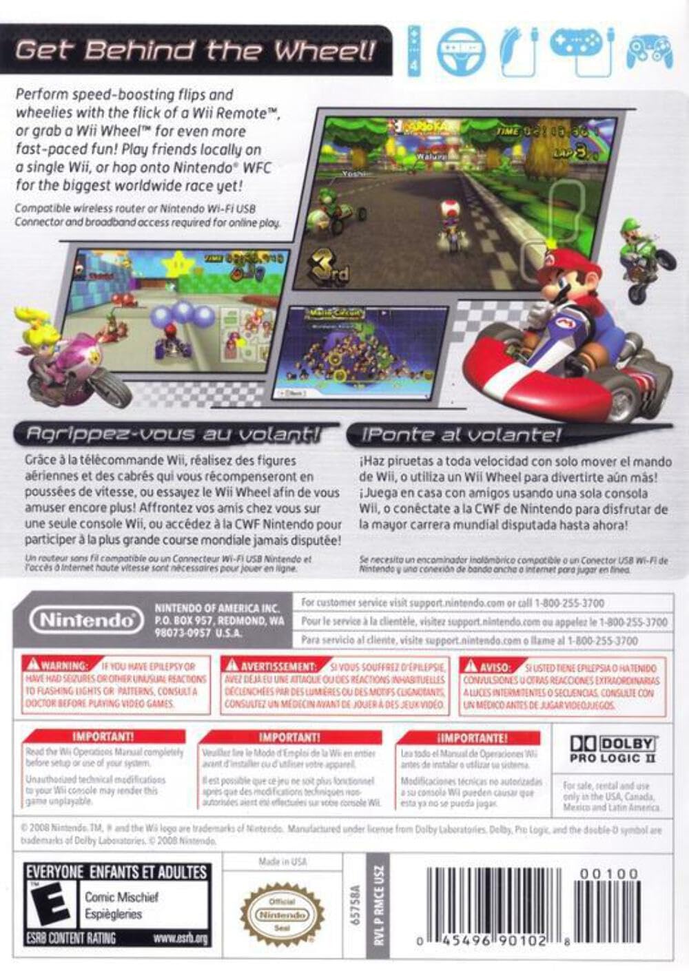 Foto 2 | Videojuego Nintendo Mario Kart Wii - Venta Internacional.