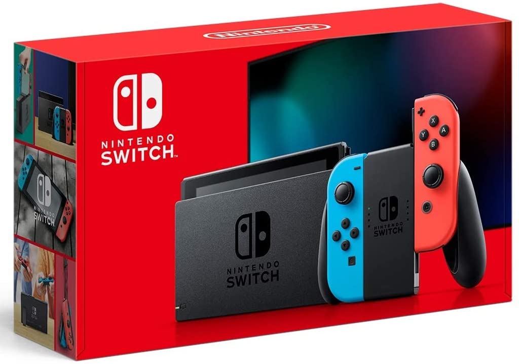 Nintendo Switch Nintendo Switch Con Joy‑con Azul Neón Y Rojo - Venta Internacional.