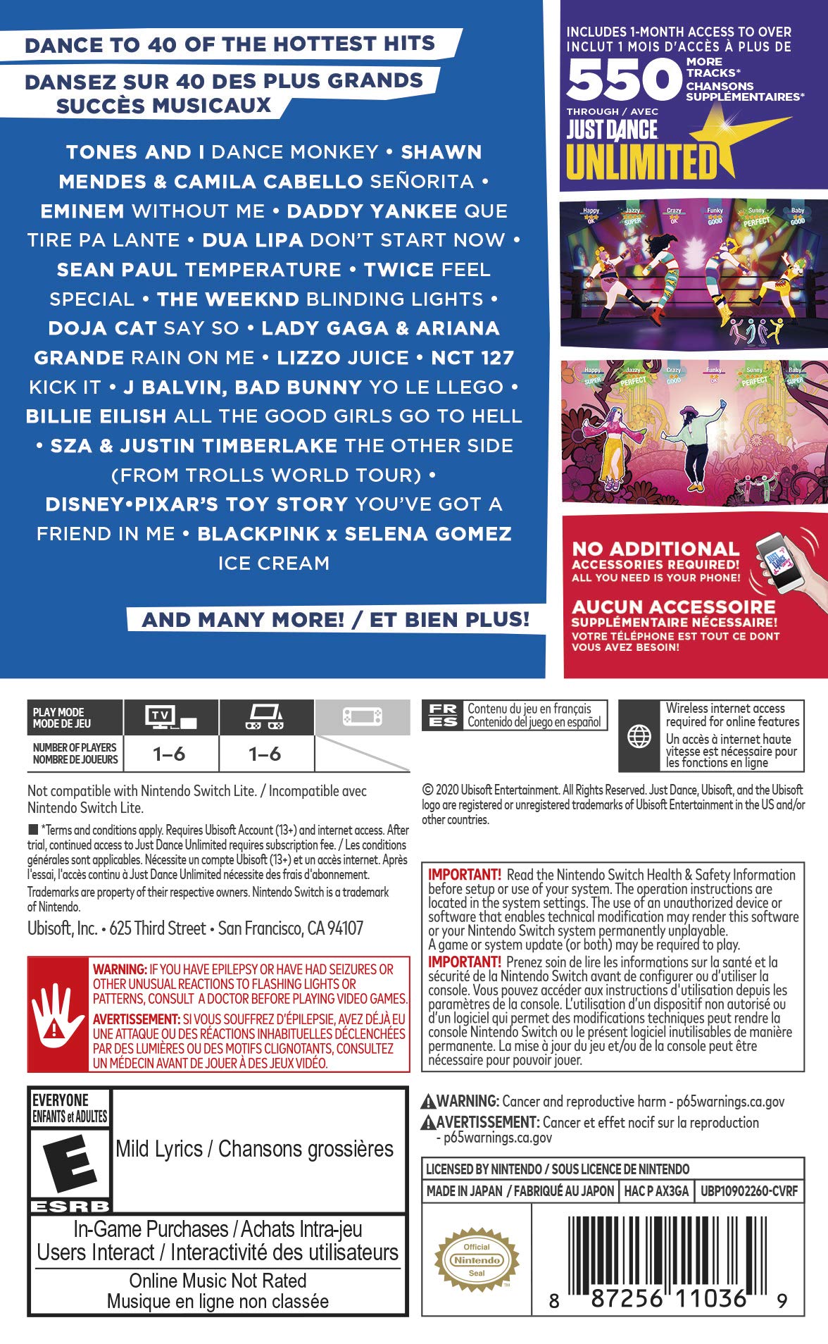 Foto 3 pulgar | Videojuego Ubisoft Just Dance 2021 Nintendo Switch Standard - Venta Internacional.