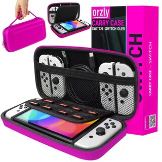 Foto 1 | Funda De Transporte Orzly Compatible Con Nintendo Switch Oled Rosa - Venta Internacional.