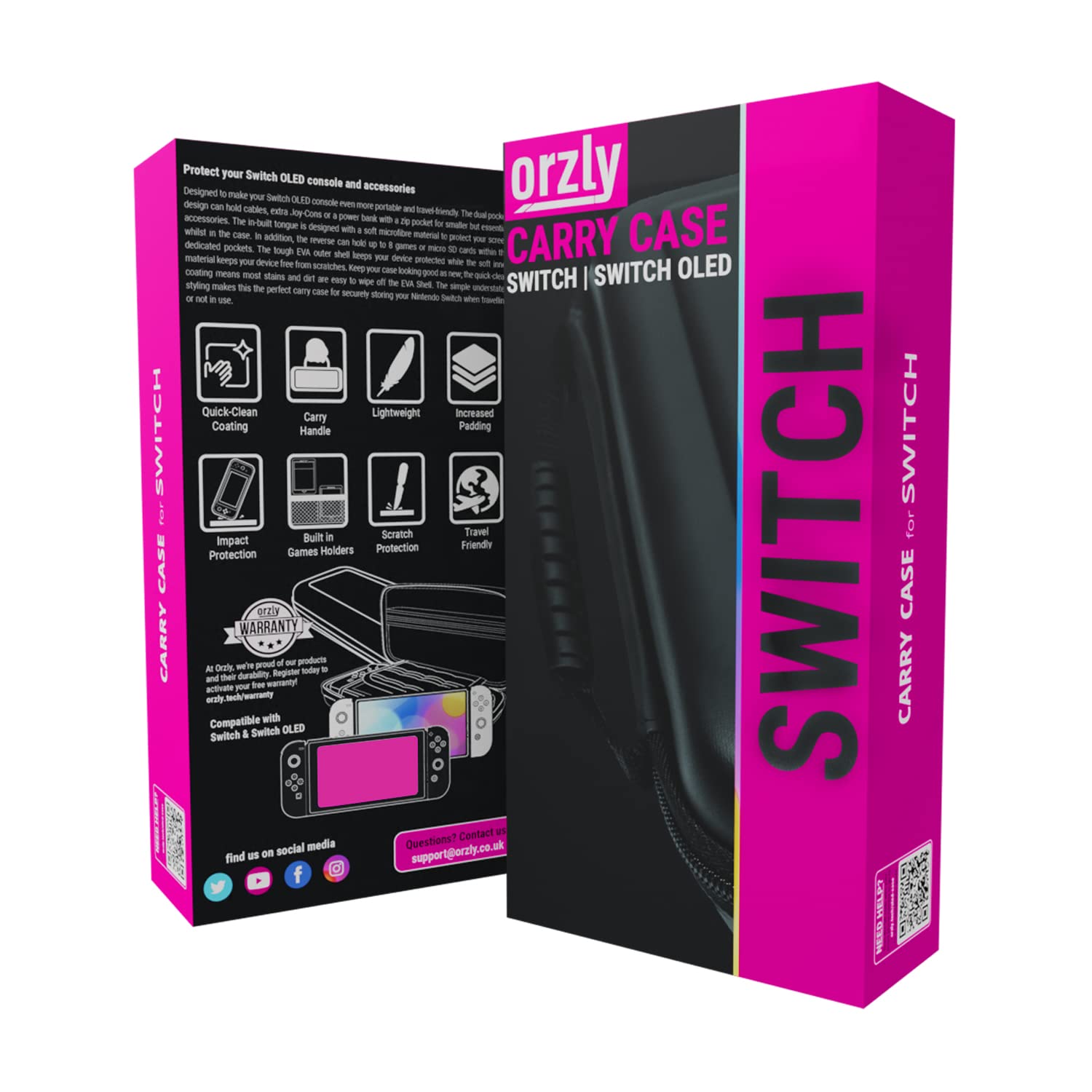 Foto 3 pulgar | Funda De Transporte Orzly Compatible Con Nintendo Switch Oled Rosa - Venta Internacional.