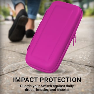 Foto 5 | Funda De Transporte Orzly Compatible Con Nintendo Switch Oled Rosa - Venta Internacional.