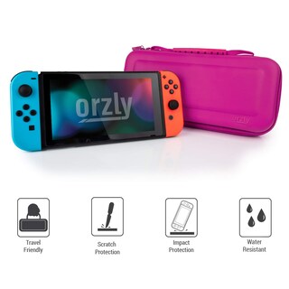 Foto 7 | Funda De Transporte Orzly Compatible Con Nintendo Switch Oled Rosa - Venta Internacional.