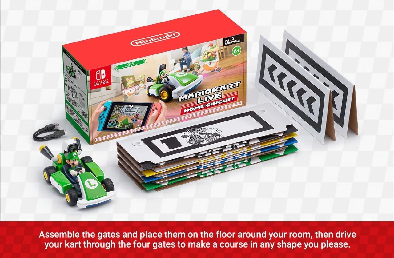 Foto 8 pulgar | Juguete Mario Kart Live: Home Circuit Luigi Para Nintendo Switch - Venta Internacional.