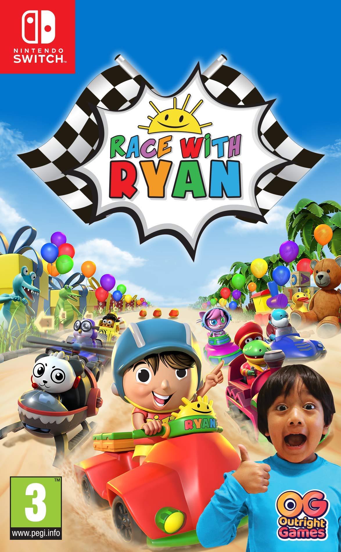 Foto 2 pulgar | Videojuego Bandai Namco Race Con Ryan Nintendo Switch - Venta Internacional.