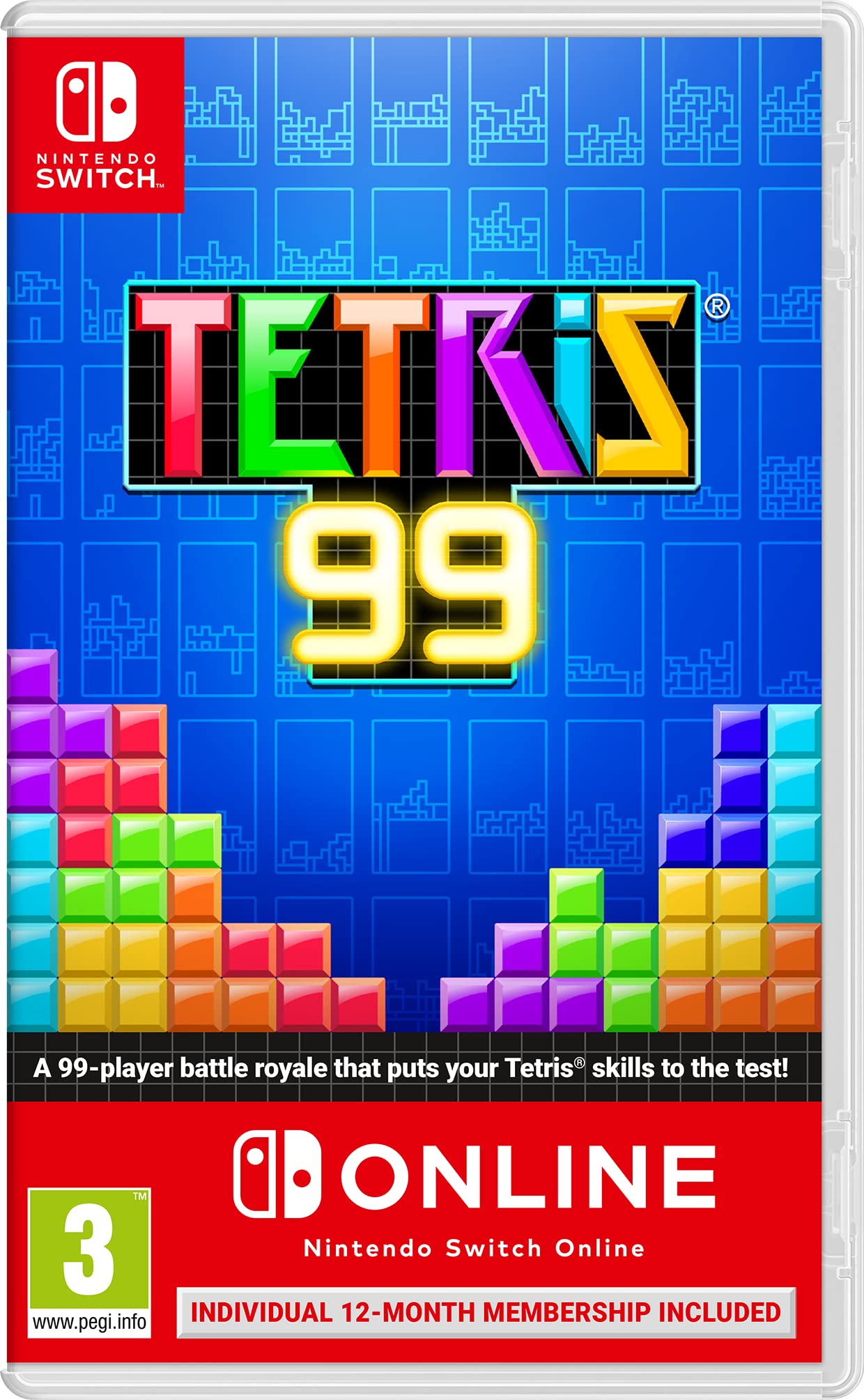 Foto 2 pulgar | Juego Tetris 99 + Nso Para Nintendo Switch Con Suscripción De 12 Meses - Venta Internacional.