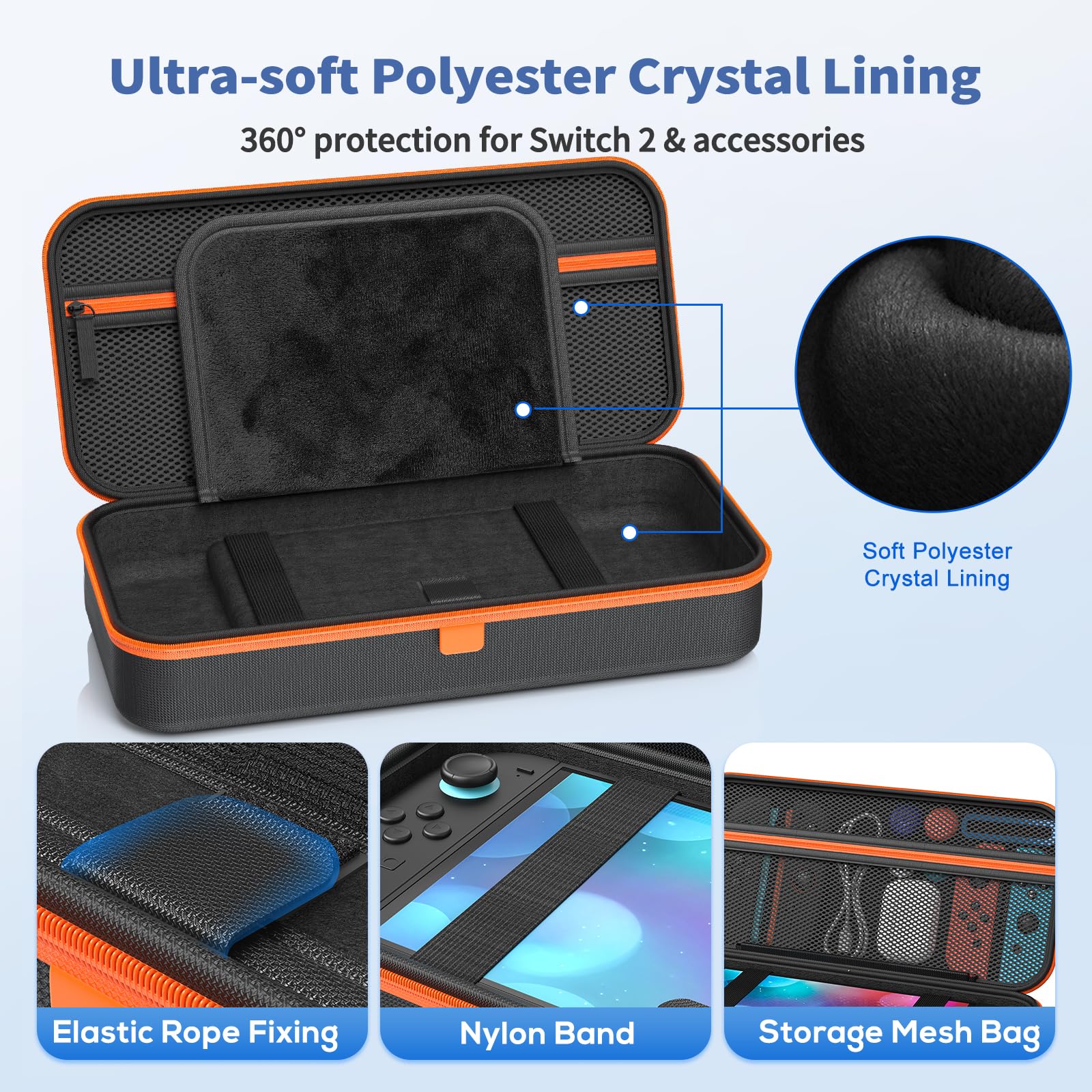 Foto 6 pulgar | Funda De Transporte Fastsnail Para Nintendo Switch 2 2025 Y Oled - Venta Internacional.
