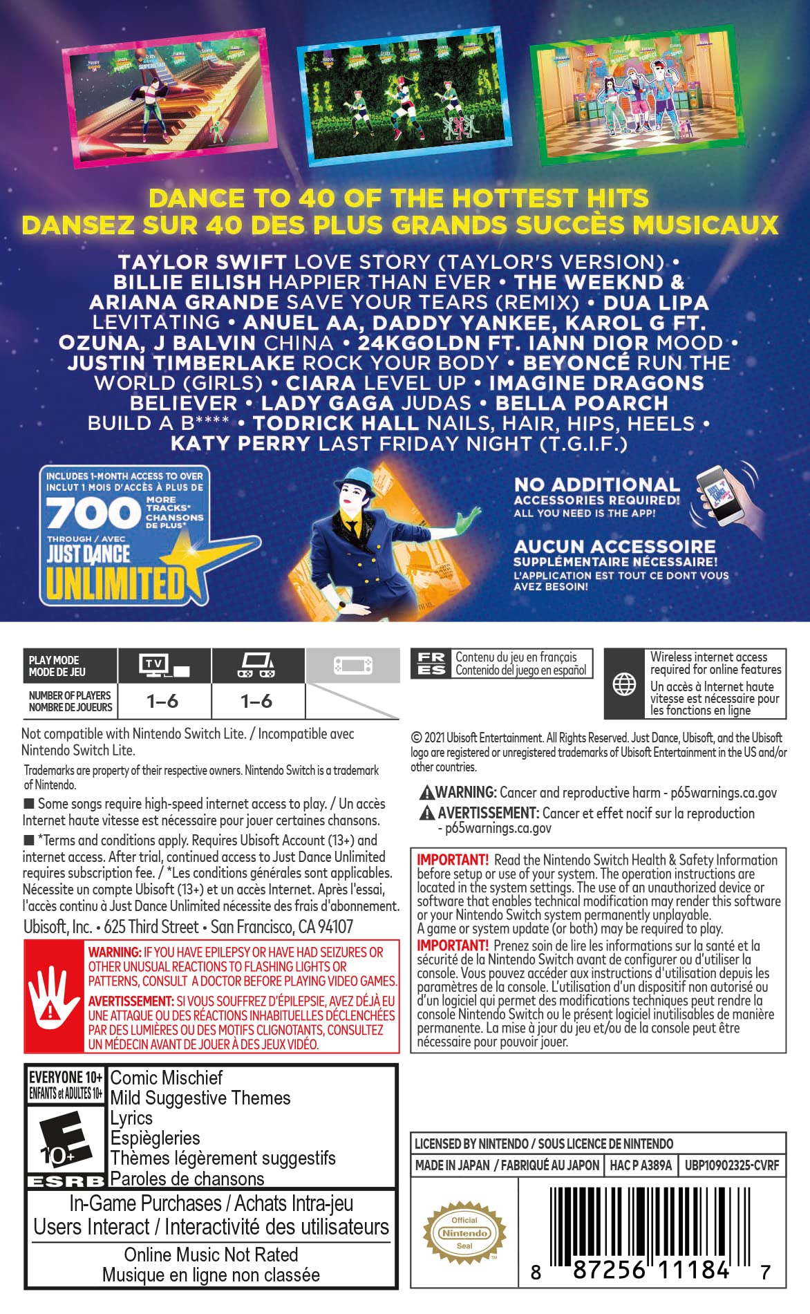Foto 3 pulgar | Videojuego Ubisoft Just Dance 2022 Para Nintendo Switch - Venta Internacional.
